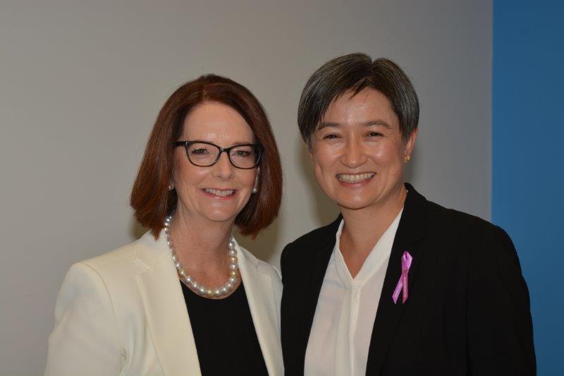 Julia Gillard and Penny Wong