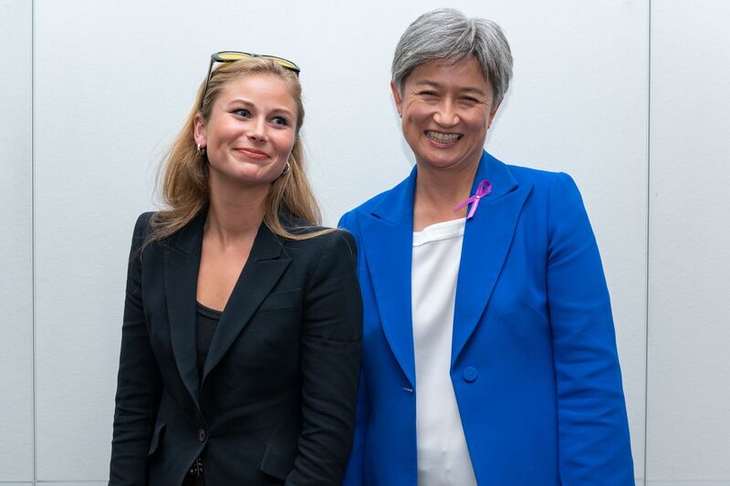 Grace Tame and Penny Wong